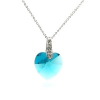 Heart Shape necklace made with Swarovski Elements N.6